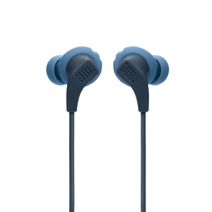 JBL Endurance Run 2 Wired - Blue - Waterproof Wired Sports In-Ear Headphones - Front